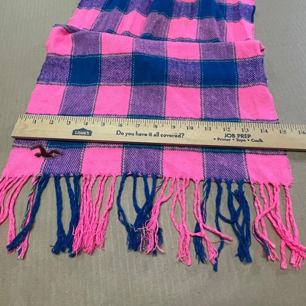 Hollister Men's Scarf Plaid‎ Flannel Colorful (15
